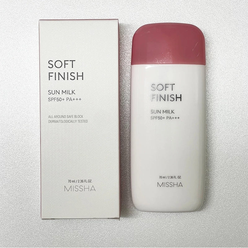 Missha Soft Finish Sun Milk FPS50+ PA++++ – Protetor Solar Facial Leve e Toque Seco