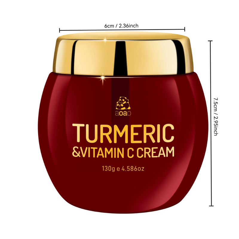 Creme Hidratante de Cúrcuma e Vitamina C – Hidratação Profunda e Luminosidade Natural