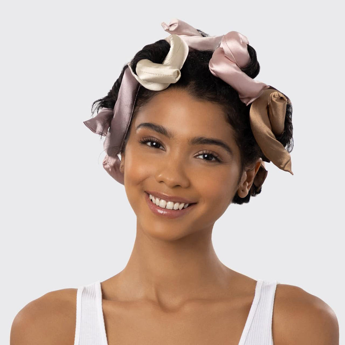 Kit (6 peças) Kitsch Satin Heatless Hair Curler - Modelador De Cabelo