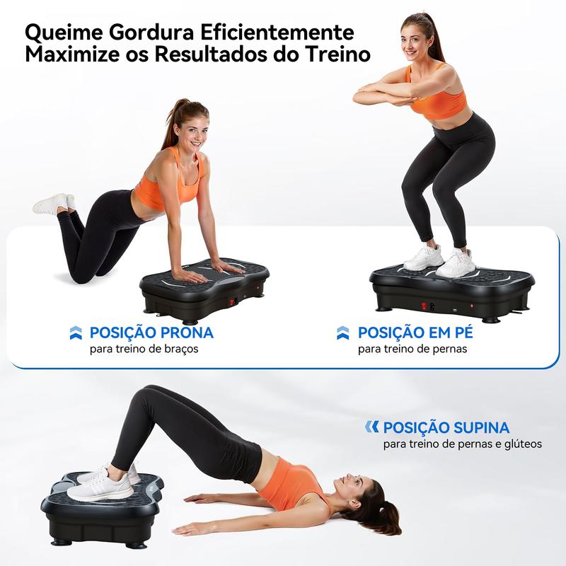 VibraFit Pro 120 — Treino, Drenagem e Relaxamento Muscular em Casa