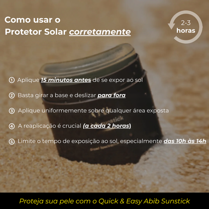 Barra de proteção solar Quick Sunstick