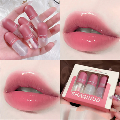 Lip Gloss Hidratante e Protetor Antiaderente – Brilho Espelhado e Hidratação Duradoura - Pague 1 e Leve 3