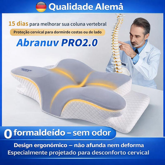 Travesseiro Cervical Tomi, sono confortável, espuma de memória ergonômica