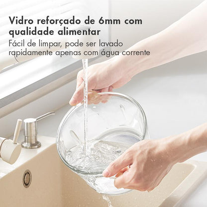 Processador Multislice 300w, 4 lâminas, Recipiente de vidro (6mm) e capacidade 2L