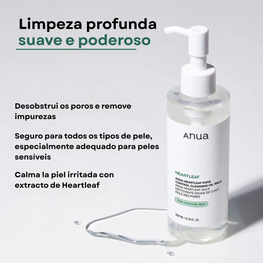 Óleo de Limpeza Suave para Poros Heartleaf