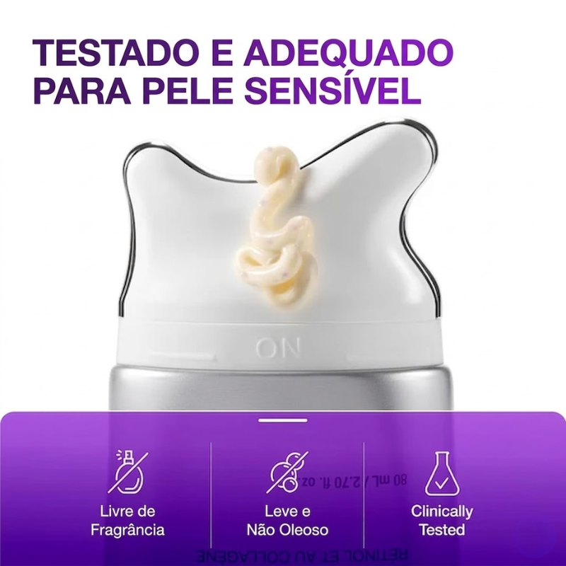 Anua Collagen Retinol Gua Sha Cream – Creme Facial Firmador Visível com Colágeno e Retinol 80ml