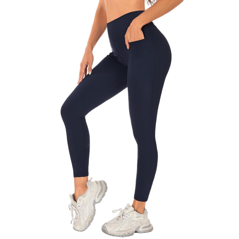 Legging Feminina Cintura Alta com Bolsos Laterais – Não Transparente para Yoga, Academia e Corrida