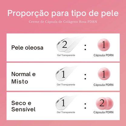 Creme em Cápsulas de Colágeno Rosa com PDRN