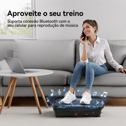 VibraFit Pro 120 — Treino, Drenagem e Relaxamento Muscular em Casa