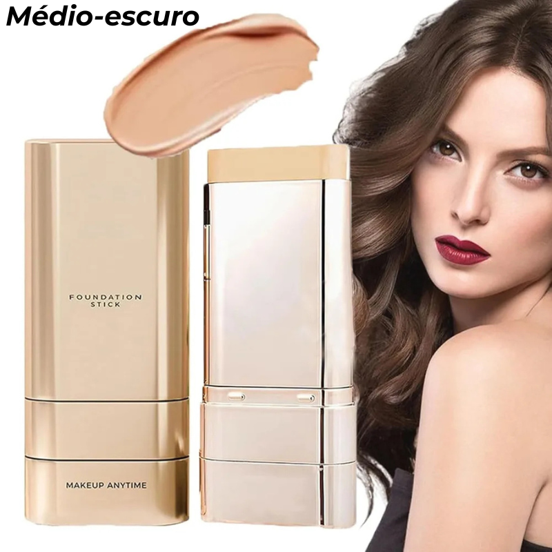 Base Stick Coreana 2 em 1 - Cobertura Impecável com Toque Natural