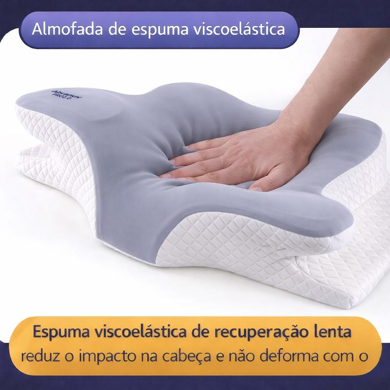 Travesseiro Cervical Tomi, sono confortável, espuma de memória ergonômica