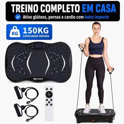 VibraFit Pro 120 — Treino, Drenagem e Relaxamento Muscular em Casa