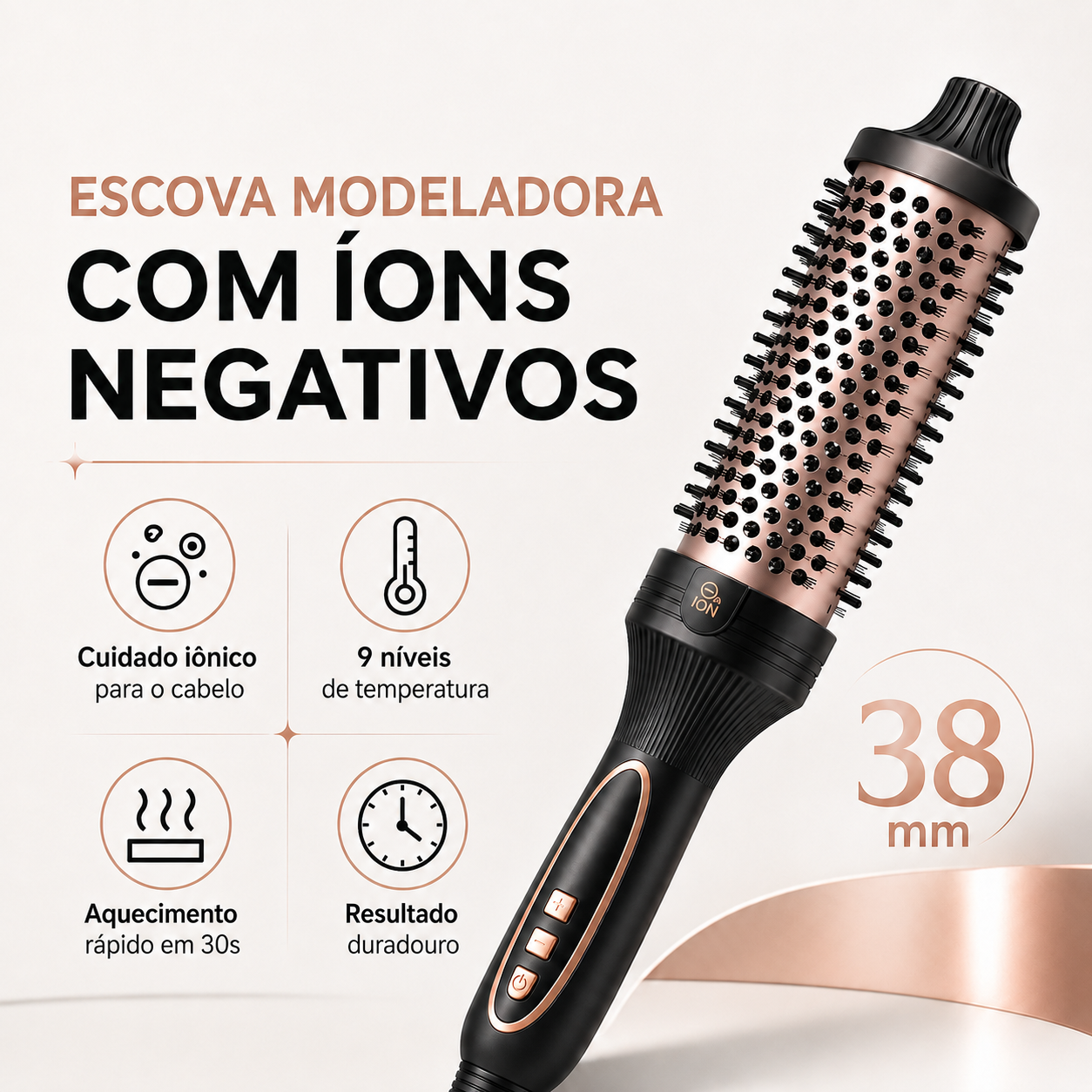 GOKOCO IonicStyle™ – Escova Modeladora 9 em 1