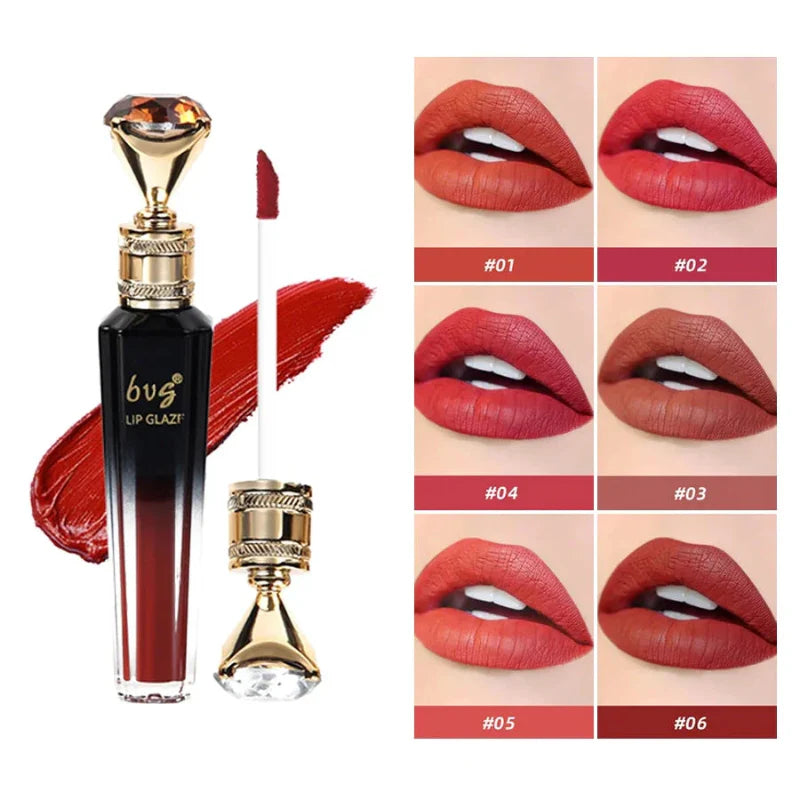 Lip Gloss Labial Diamante – Veludo Fosco de Longa Duração