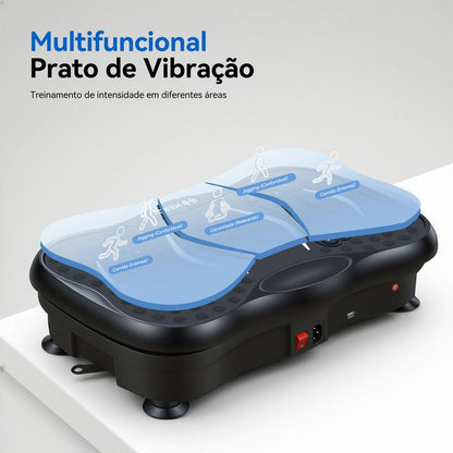 VibraFit Pro 120 — Treino, Drenagem e Relaxamento Muscular em Casa