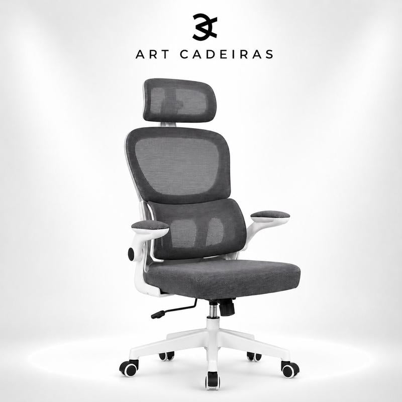 Cadeira De Escritório Presidente Ergonomica Lombar Regulavel Home Office 3