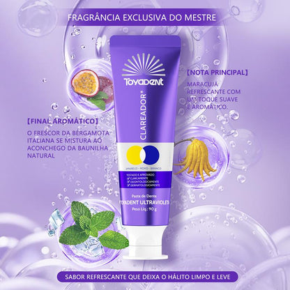 Pasta de dente Ultra Violeta Taydente + Escova Eletrica Pro iO2, Sensor de Pressão