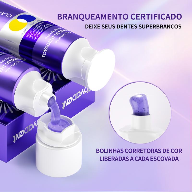 Pasta de dente Ultra Violeta Taydente + Escova Eletrica Pro iO2, Sensor de Pressão