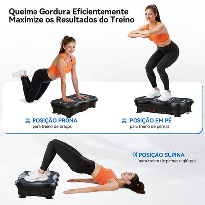 VibraFit Pro 120 — Treino, Drenagem e Relaxamento Muscular em Casa