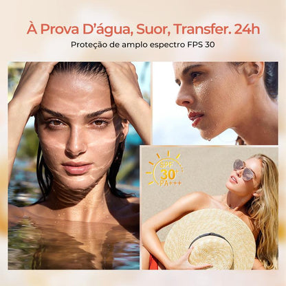 Base Líquida Cushion Foundation SACE LADY FPS30 alta cobertura